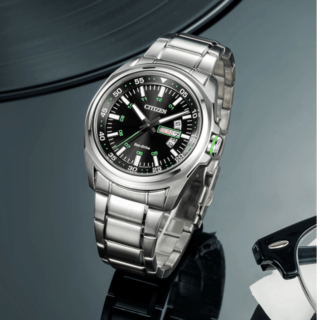  Shop Authentic Citizen Eco Drive Urban Black Dial Silver Stainless Steel Watch For Men - AW0020-59EB - Luxxuri