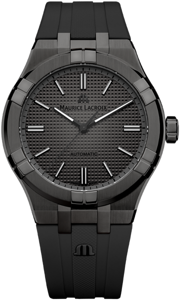  Shop Authentic Maurice Lacroix Aikon Automatic Gunmetal Dial Black Rubber Strap Watch For Men - AI6008-PVB00-330-2 - Luxxuri