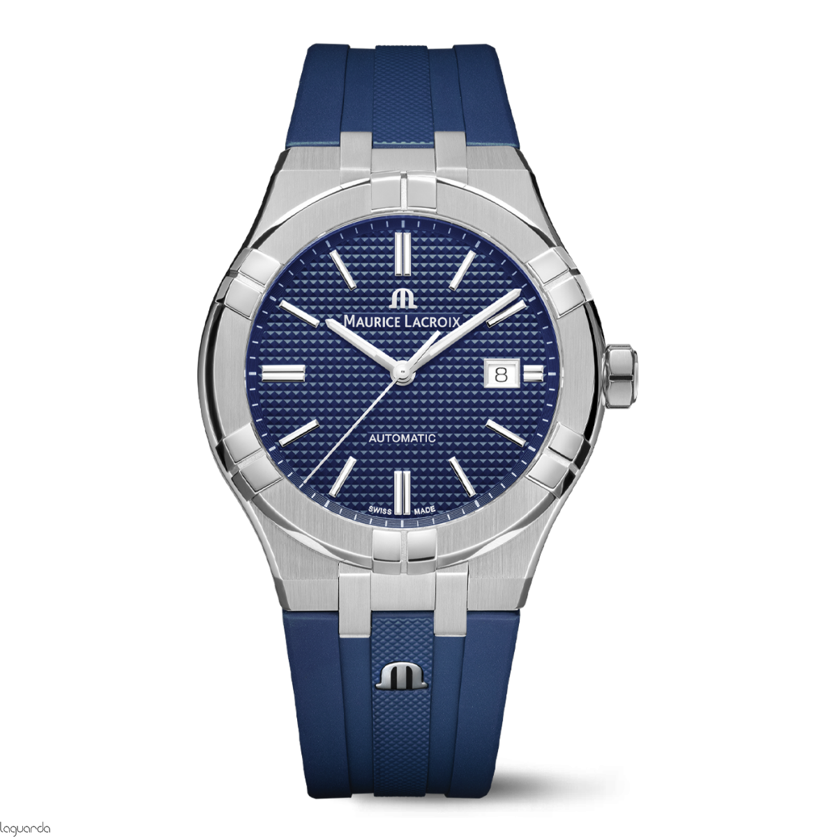  Shop Authentic Maurice Lacroix Aikon Automatic Date Blue Dial Blue Silicone Strap Watch For Men - AI6008-SS000-430-4 - Luxxuri
