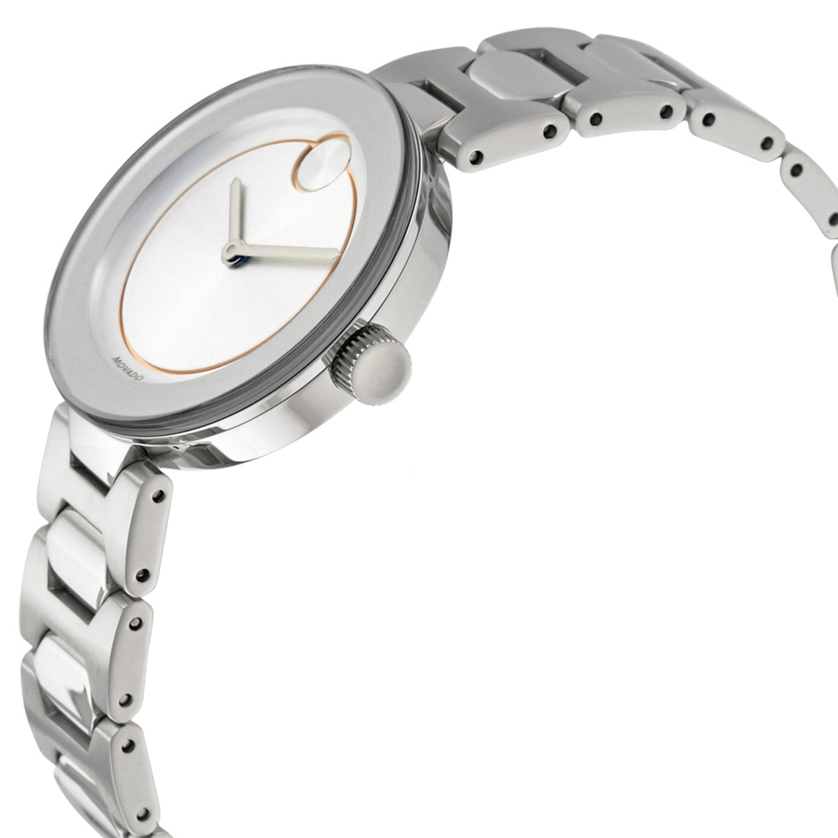  Shop Authentic Movado Bold Silver Dial Silver Steel Strap Watch For Women - 3600381 - Luxxuri
