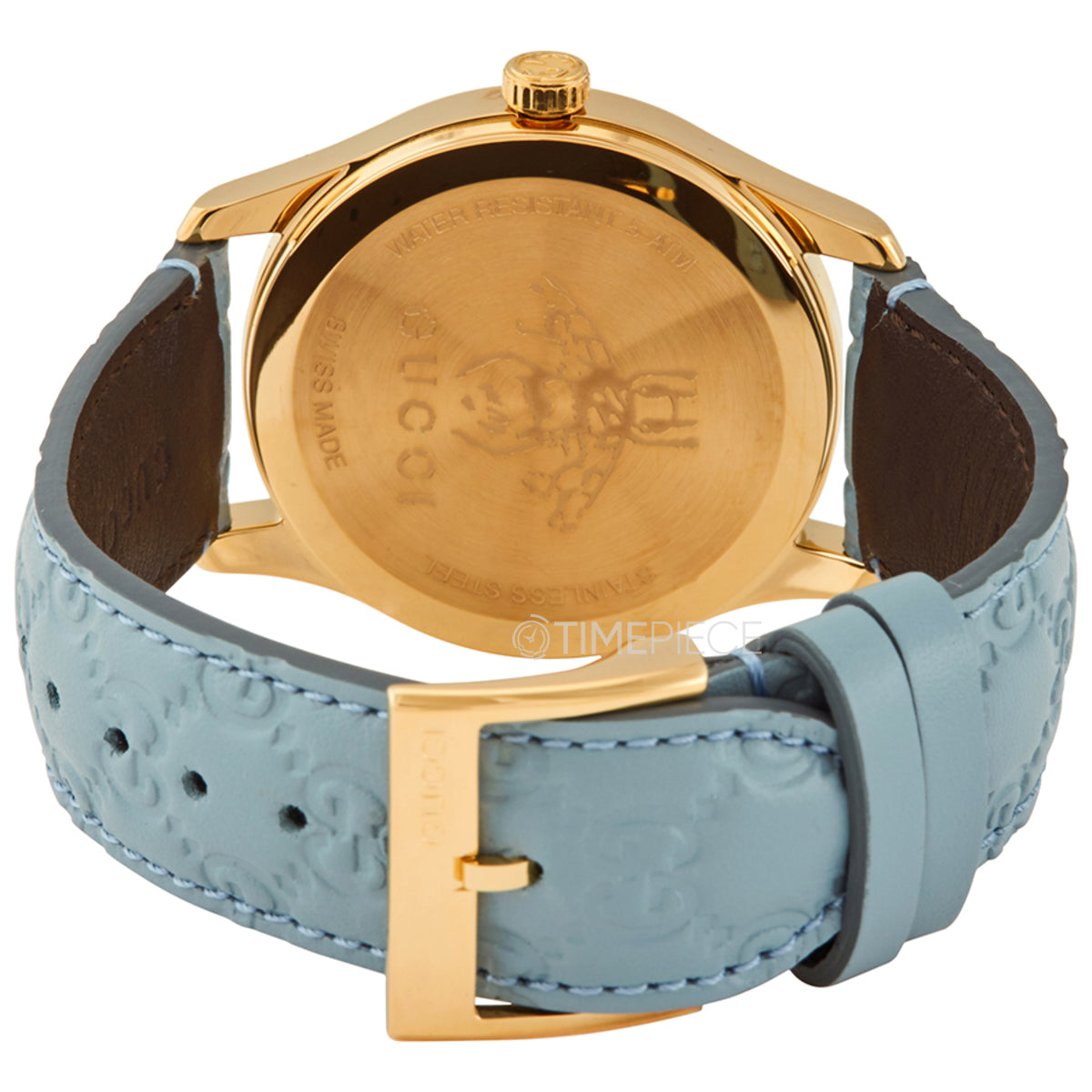  Shop Authentic Gucci G Timeless Quartz Blue Dial Blue Leather Strap Watch For Men - YA1264097 - Luxxuri