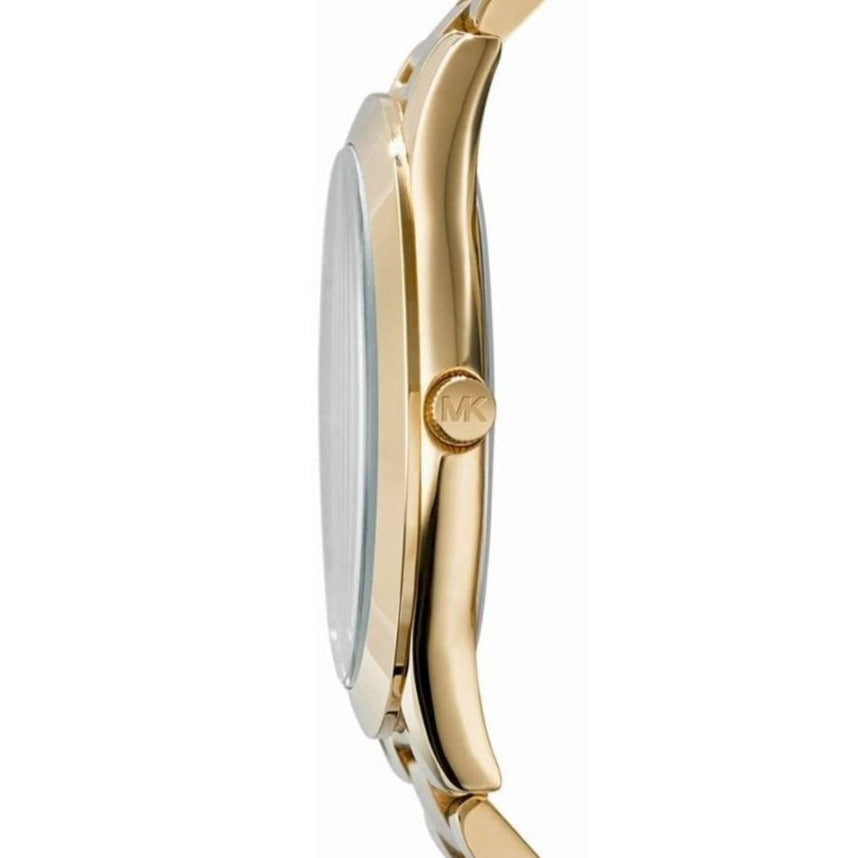  Shop Authentic Michael Kors Slim Runway Pink Dial Rose Gold Steel Strap Watch for Women - MK3264 - Luxxuri