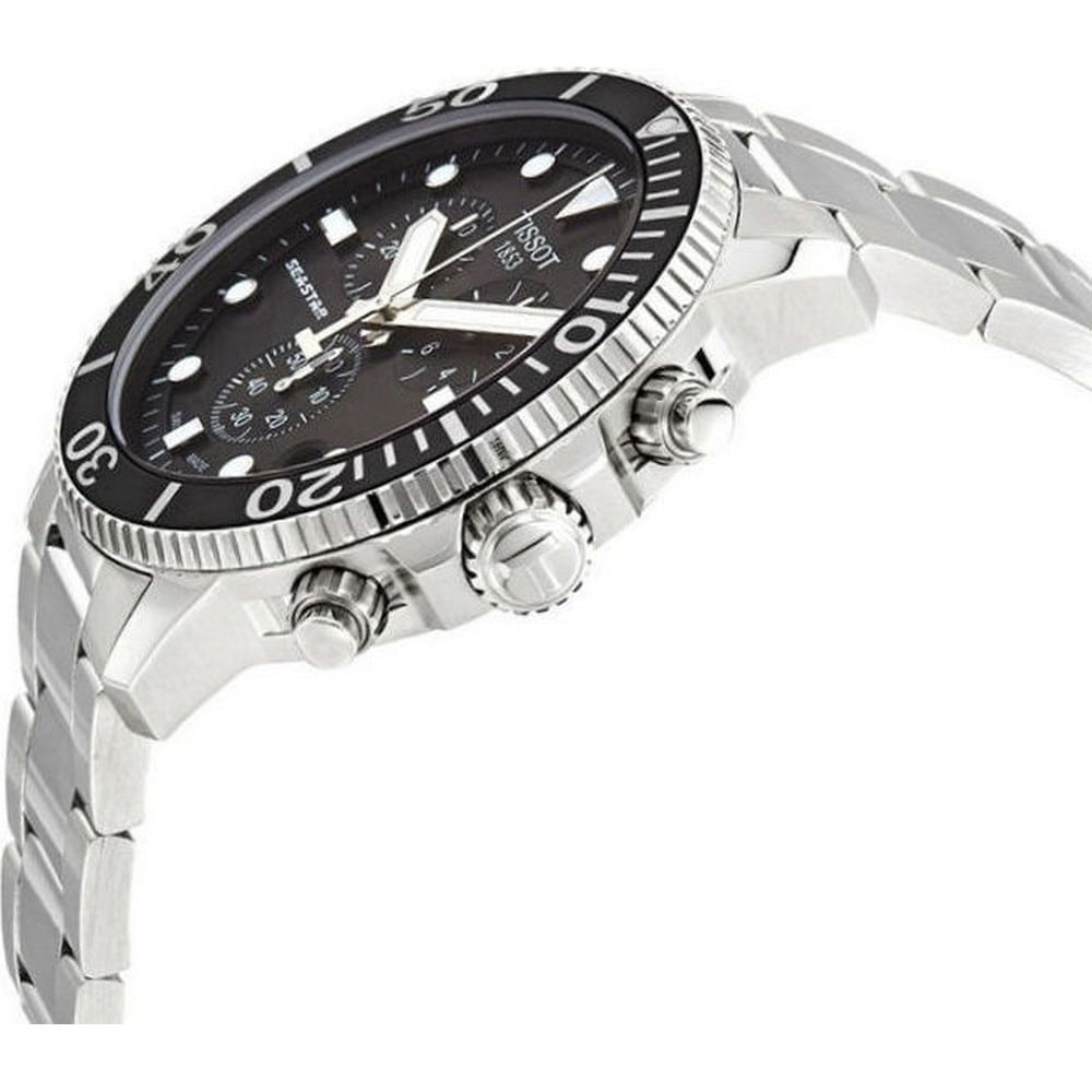  Shop Authentic Tissot Seastar 1000 Chronograph Black Dial Silver Steel Strap Watch For Men - T120.417.11.051.00 - Luxxuri