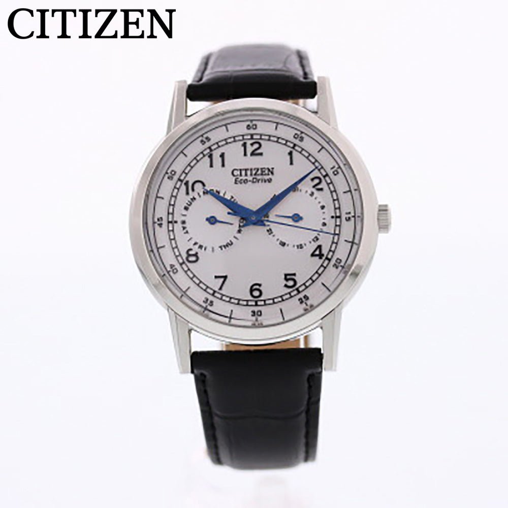  Shop Authentic Citizen Eco Drive Silver Dial Black Leather Strap Watch For Men - AO9000-06B - Luxxuri