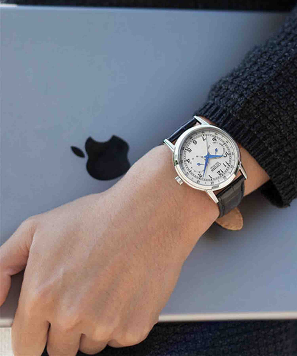  Shop Authentic Citizen Eco Drive Silver Dial Black Leather Strap Watch For Men - AO9000-06B - Luxxuri