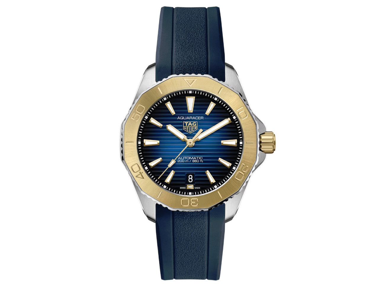  Shop Authentic Tag Heuer Aquaracer Professional 200 Automatic Blue Dial Blue Rubber Strap Watch for Men - WBP2150.FT6210 - Luxxuri