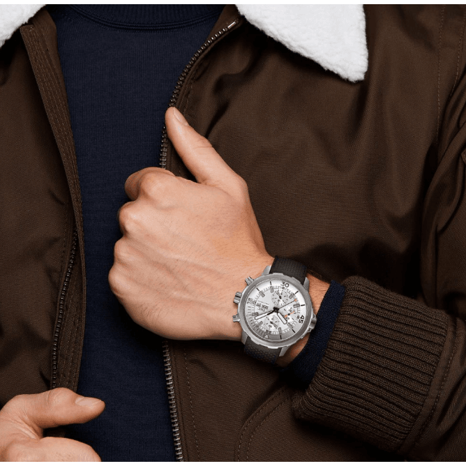  Shop Authentic IWC Aquatimer Chronograph White Dial Black Rubber Strap Watch for Men - IW376801 - Luxxuri