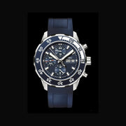  Shop Authentic IWC Aquatimer Chronograph Blue Dial Blue Rubber Strap Watch for Men - IW376711 - Luxxuri