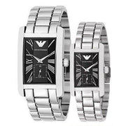  Shop Authentic Emporio Armani Classic Black Dial Silver Stainless Steel Watch For Women - AR0157 - Luxxuri