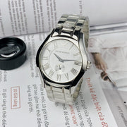  Shop Authentic Emporio Armani Classic Quartz Silver Dial Silver Steel Strap Watch For Men - AR0647 - Luxxuri