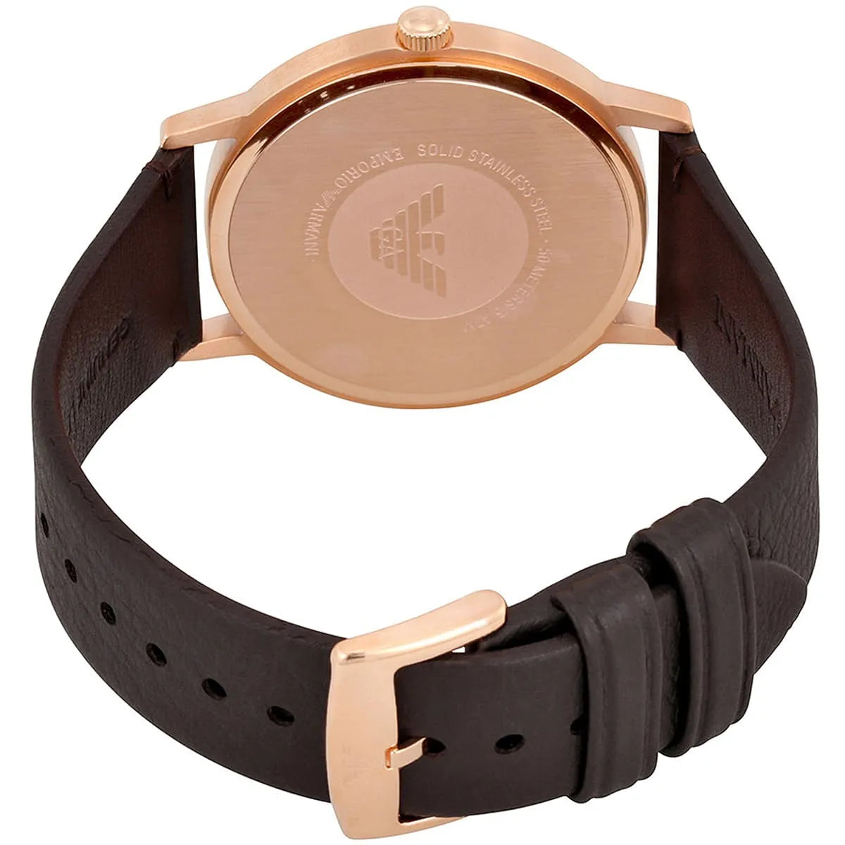  Shop Authentic Emporio Armani Dress Quartz White Dial Brown Leather Strap Watch For Men - AR11011 - Luxxuri