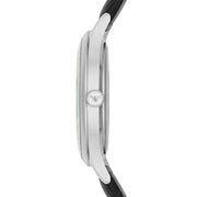 Shop Authentic Emporio Armani Lambda Classic Quartz Black Dial Black Leather Strap Watch For Men - AR11020 - Luxxuri