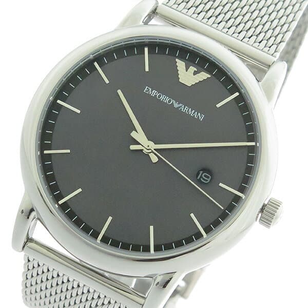  Shop Authentic Emporio Armani Luigi Quartz Grey Dial Silver Mesh Bracelet Watch For Men - AR11069 - Luxxuri