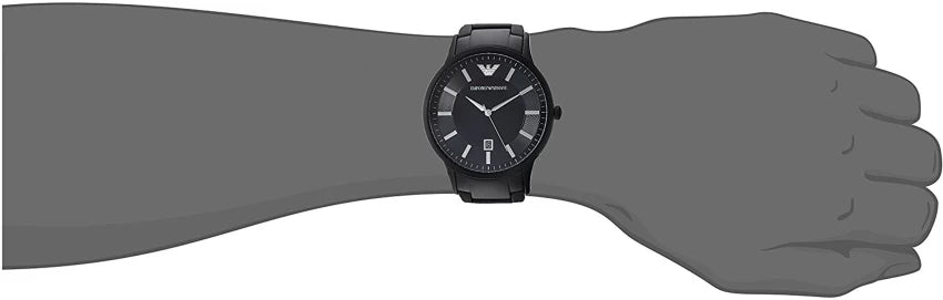  Shop Authentic Emporio Armani Renato Quartz Black Dial Black Steel Strap Watch For Men - AR11079 - Luxxuri