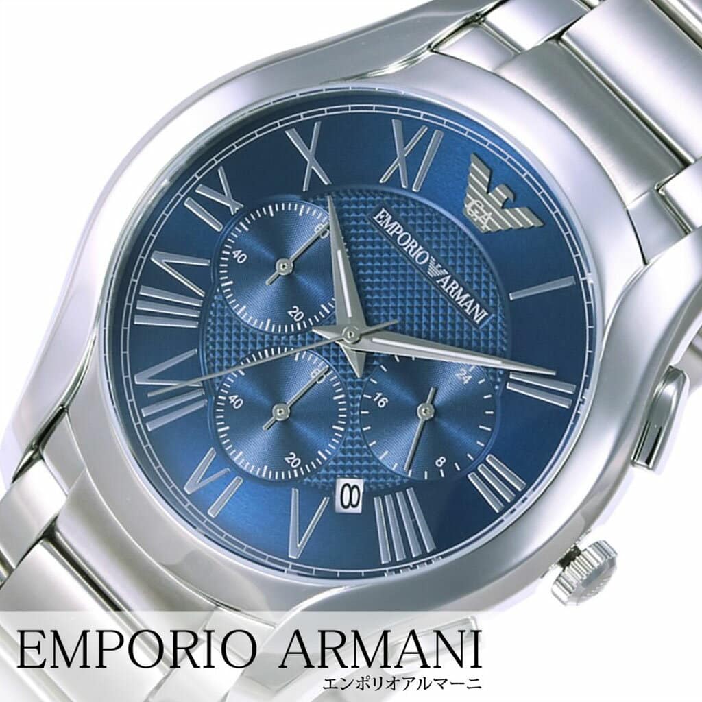  Shop Authentic Emporio Armani Chronograph Quartz Blue Dial Silver Steel Strap Watch For Men - AR11082 - Luxxuri