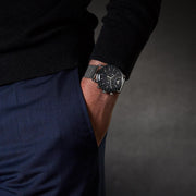  Shop Authentic Emporio Armani Chronograph Black Dial Silver Mesh Bracelet Watch For Men - AR11104 - Luxxuri