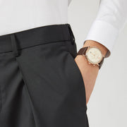  Shop Authentic Emporio Armani Aviator Grey Dial Brown Leather Strap Watch For Men - AR11106 - Luxxuri