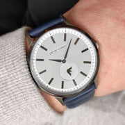  Shop Authentic Emporio Armani Renato White DIal Blue Leather Strap Watch For Men - AR11119 - Luxxuri