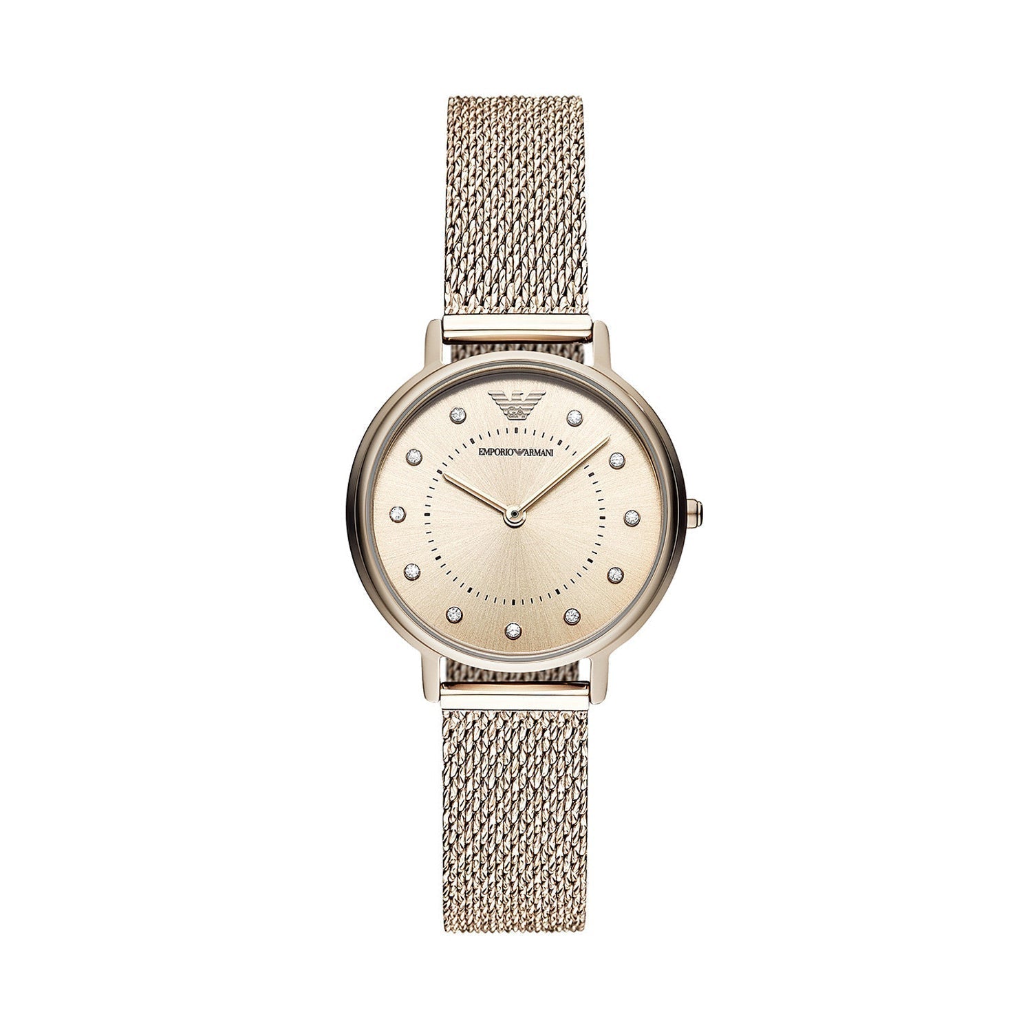  Shop Authentic Emporio Armani Kappa Pink Dial Pink Mesh Bracelet Watch For Women - AR11129 - Luxxuri