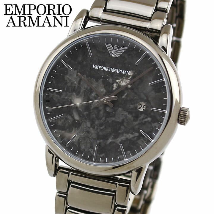  Shop Authentic Emporio Armani Luigi Analog Grey Dial Grey Steel Strap Watch For Men - AR11155 - Luxxuri