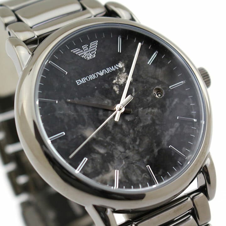  Shop Authentic Emporio Armani Luigi Analog Grey Dial Grey Steel Strap Watch For Men - AR11155 - Luxxuri