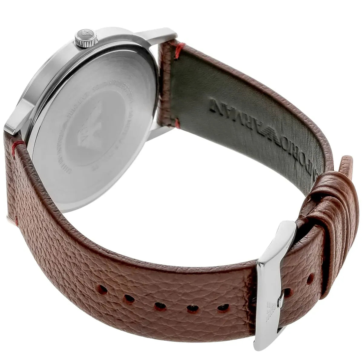  Shop Authentic Emporio Armani Kappa Quartz Black Dial Brown Leather Strap Watch For Men - AR11153 - Luxxuri