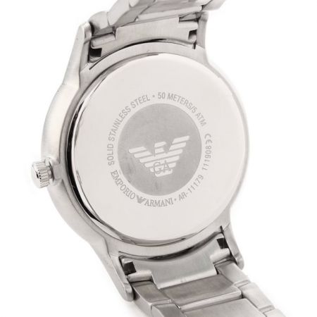  Shop Authentic Emporio Armani Renato Quartz Black Dial Silver Steel Strap Watch For Men - AR11179 - Luxxuri