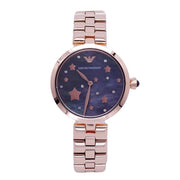  Shop Authentic Emporio Armani Arianna Black Dial Rose Gold Stainless Steel Watch For Women - AR11197 - Luxxuri