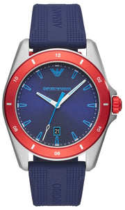  Shop Authentic Emporio Armani Sigma Quartz Blue Dial Blue Silicone Strap Watch For Men - AR11217 - Luxxuri