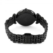  Shop Authentic Emporio Armani Gianni T Bar All Black Diamond Dial Watch For Women - AR11245 - Luxxuri