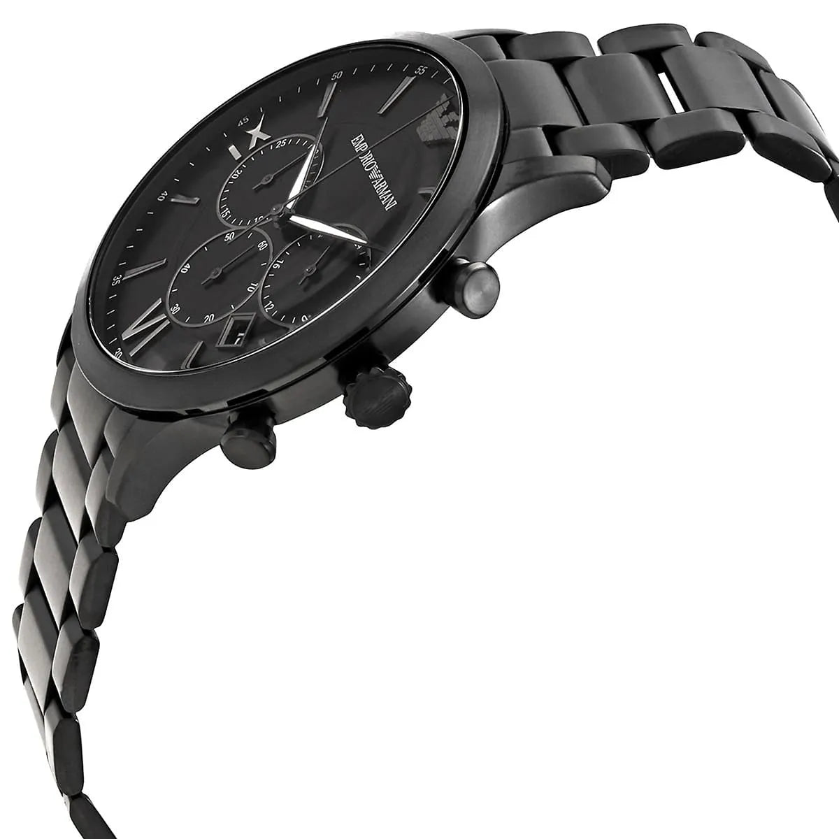  Shop Authentic Emporio Armani Giovanni Chronograph Black Dial Black Steel Strap Watch For Men - AR11349 - Luxxuri