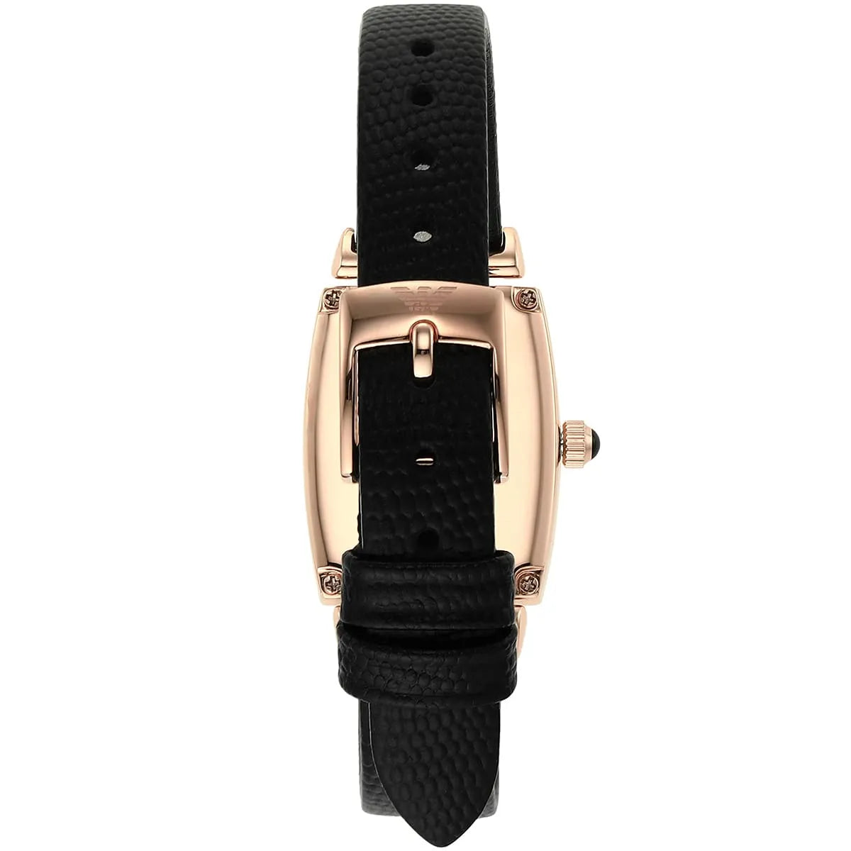  Shop Authentic Emporio Armani Gianni T Bar Quartz White Dial Black Leather Strap Watch For Women - AR11408 - Luxxuri