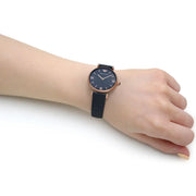 Shop Authentic Emporio Armani Gianni T-Bar Quartz Blue Dial Blue Leather Strap Watch for Women - AR11424 - Luxxuri