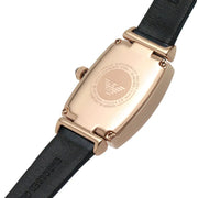  Shop Authentic Emporio Armani Gianni T Bar Crystals Silver Dial Blue Leather Strap Watch For Women - AR11469 - Luxxuri