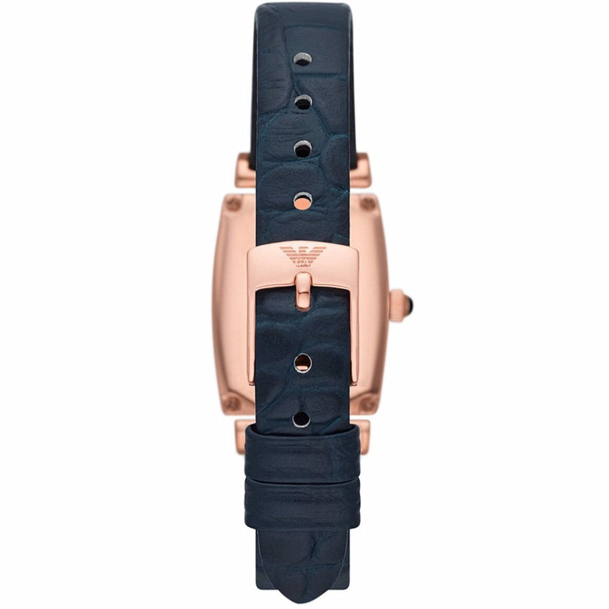  Shop Authentic Emporio Armani Gianni T Bar Crystals Silver Dial Blue Leather Strap Watch For Women - AR11469 - Luxxuri