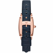  Shop Authentic Emporio Armani Gianni T Bar Crystals Silver Dial Blue Leather Strap Watch For Women - AR11469 - Luxxuri