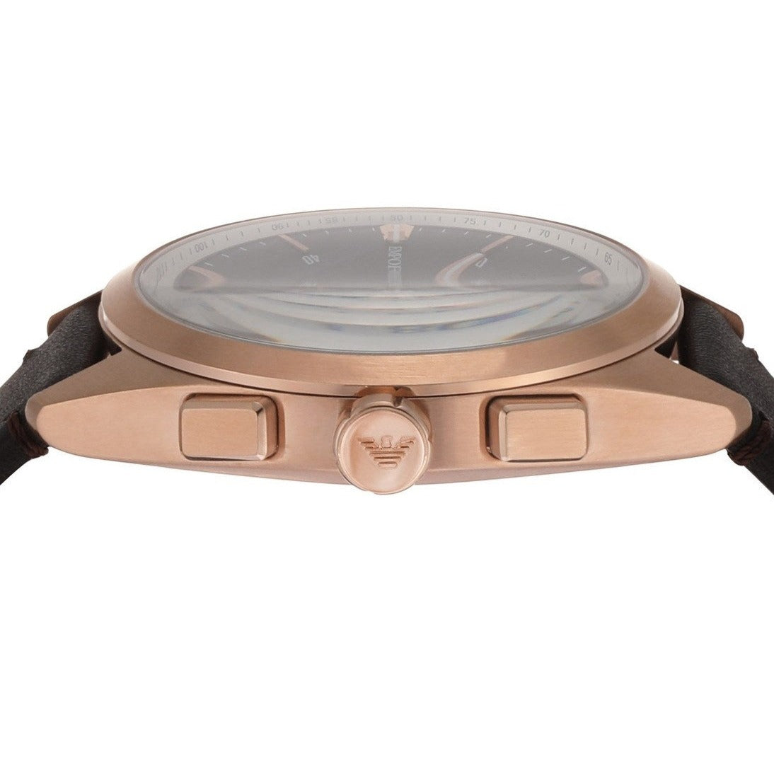  Shop Authentic Emporio Armani Claudio Chronograph Blue Dial Brown Leather Strap Watch For Men - AR11554 - Luxxuri
