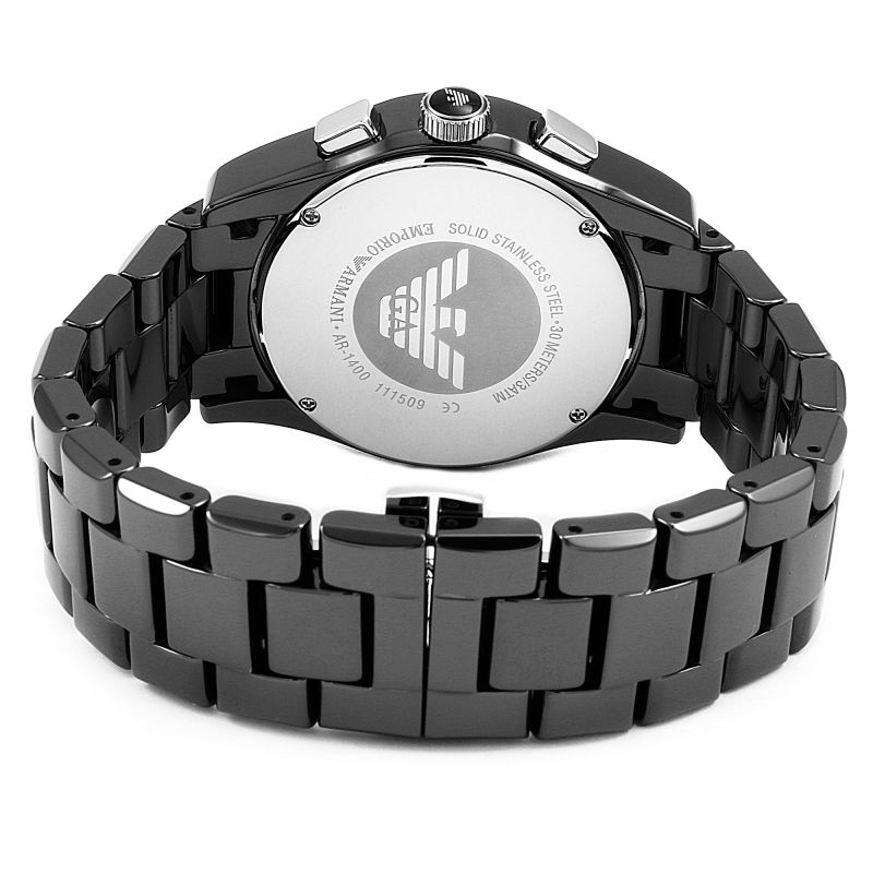  Shop Authentic Emporio Armani Valente Chronograph Black Dial Black Ceramic Strap Watch For Men - AR1400 - Luxxuri