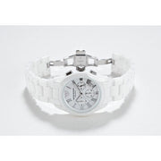  Shop Authentic Emporio Armani Chronograph Ceramic White Dial Watch For Women - AR1403 - Luxxuri