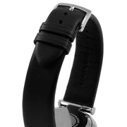  Shop Authentic Emporio Armani Retro Analog Quartz Silver Dial Black Leather Strap Watch For Men - AR1674 - Luxxuri