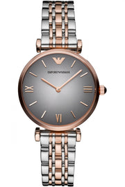  Shop Authentic Emporio Armani Gianni T Bar Grey Dial Two Tone Stainless Steel Watch For Women - AR1725 - Luxxuri