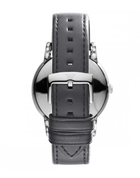  Shop Authentic Emporio Armani Classic Quartz Grey Dial Grey Leather Strap Watch For Men - AR1730 - Luxxuri