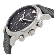  Shop Authentic Emporio Armani Luigi Chronograph Quartz Grey Dial Grey Leather Strap Watch For Men - AR1735 - Luxxuri