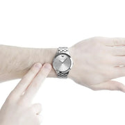  Shop Authentic Emporio Armani Classic Quartz Silver Dial Silver Steel Strap Watch For Men - AR1745 - Luxxuri