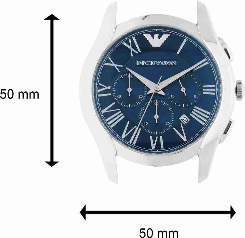  Shop Authentic Emporio Armani Chronograph Quartz Blue Dial Silver Steel Strap Watch For Men - AR11082 - Luxxuri
