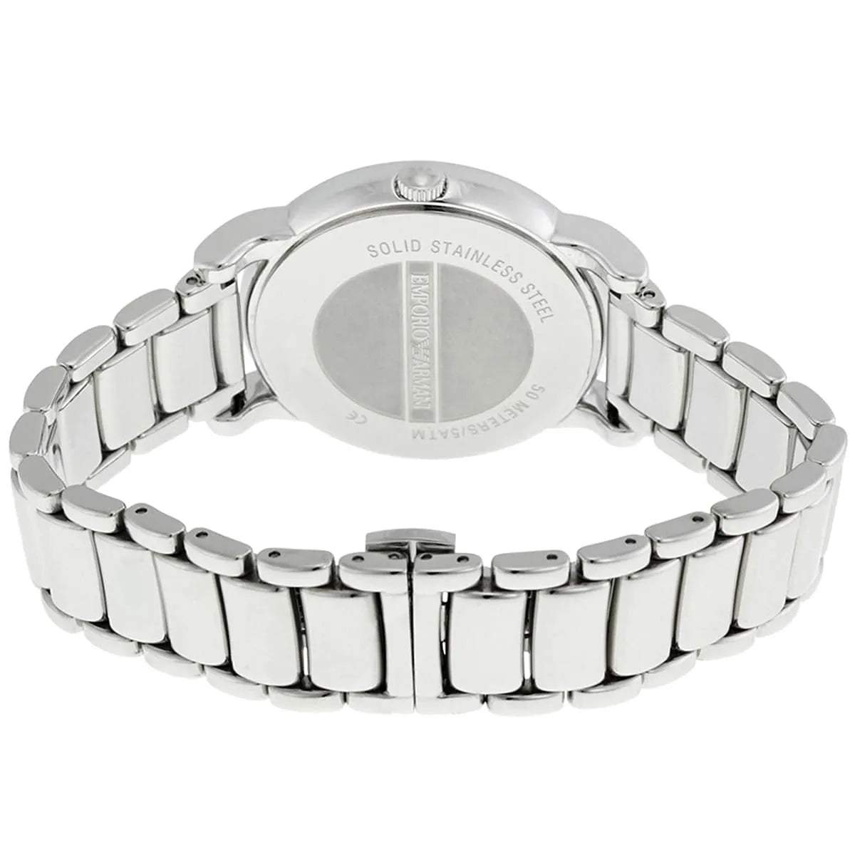  Shop Authentic Emporio Armani Classic Luigi Quartz Silver Dial Silver Steel Strap Watch For Men - AR1854 - Luxxuri