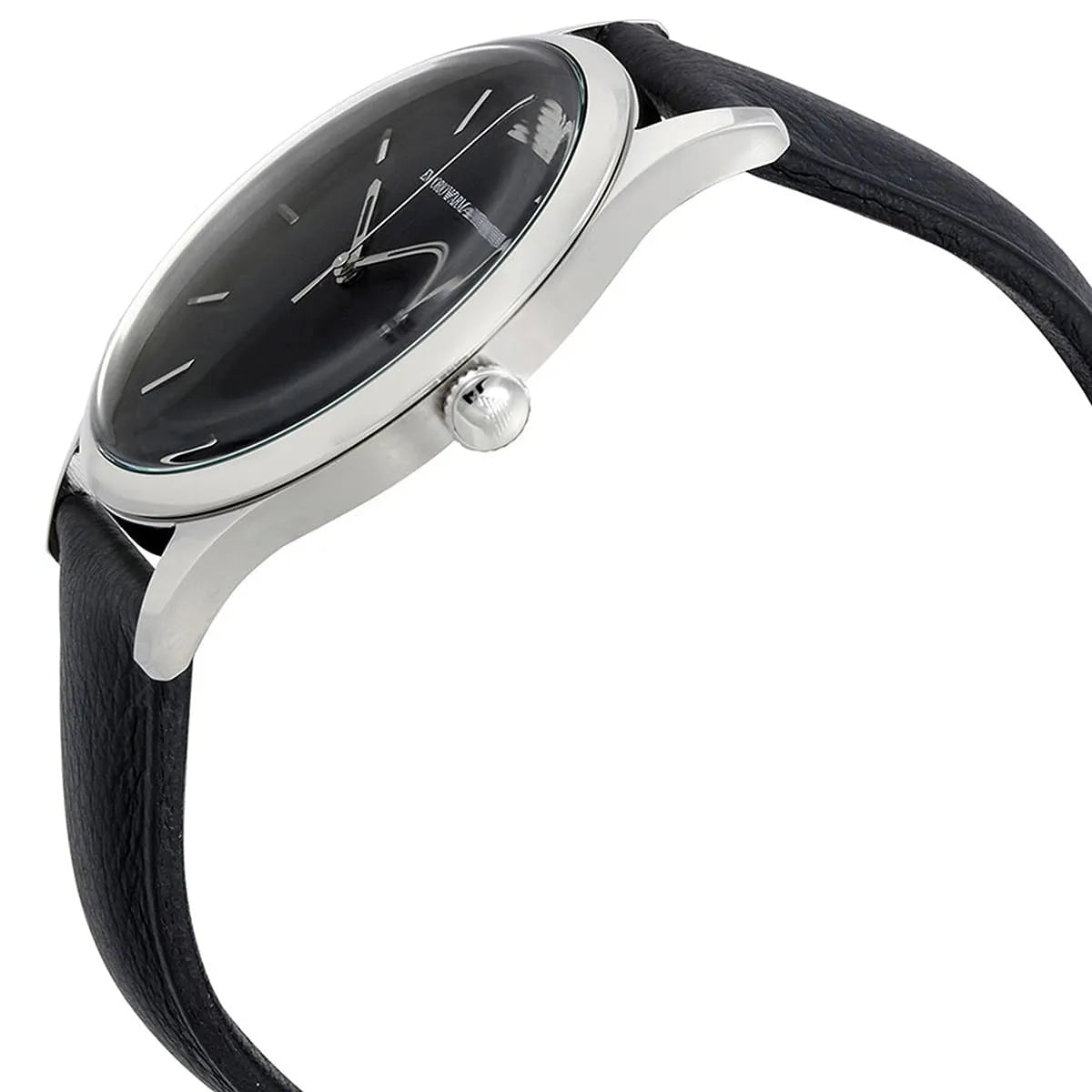  Shop Authentic Emporio Armani Classic Quartz Black Dial Black Leather Strap Watch For Men - AR1865 - Luxxuri