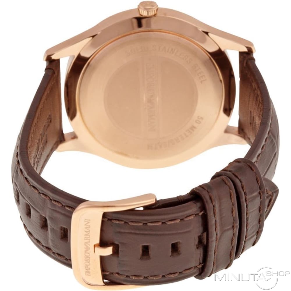  Shop Authentic Emporio Armani Beta Chronograph White Dial Brown Leather Strap Watch For Men - AR1915 - Luxxuri