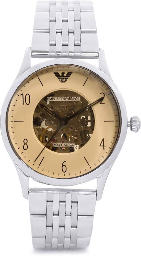  Shop Authentic Emporio Armani Meccanico Multicolor Dial Silver Steel Strap Watch For Men - AR1922 - Luxxuri