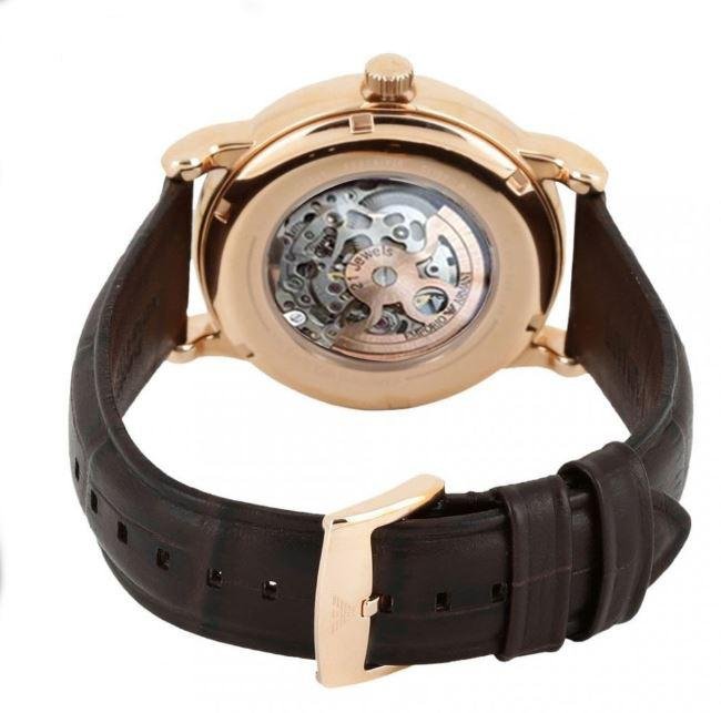  Shop Authentic Emporio Armani Epoca White Skeletal Dial Black Leather Strap Watch For Men - AR2073 - Luxxuri